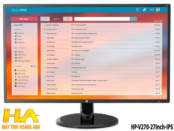 Màn hình HP V270 27Inch IPS (2KZ35AA)